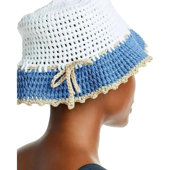 Carolyn Rowan Women\'s Accessories Crochet Cotton Bucket Hat (MSRP $175) main image 4